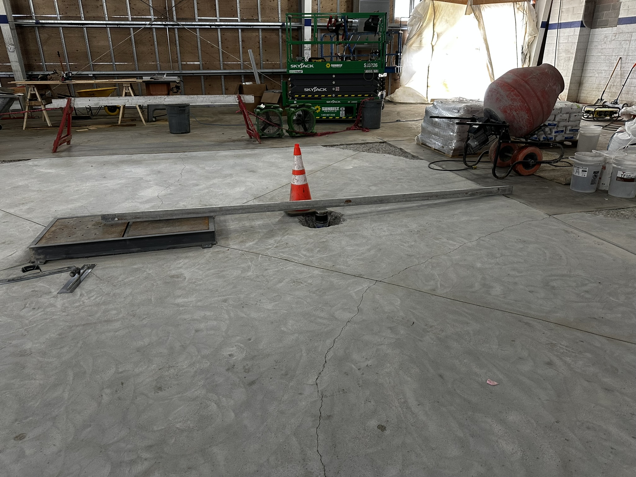 Concrete Repair Services Jacksonville, FL | Con Cure USA IMG 3589 a concrete wall with a sign on it