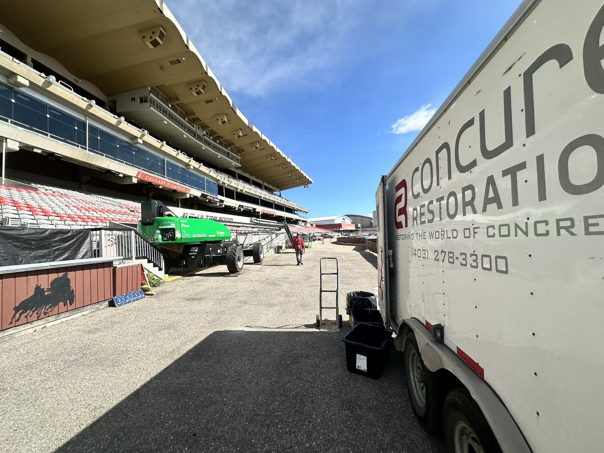 Concrete Repair Services Jacksonville, FL | Con Cure USA IMG 5895 a truck parked in front of a race track